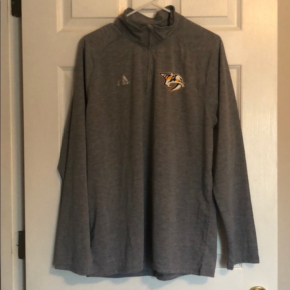 adidas Other - NWOT Large Adidas Quarter Zip Nashville Predators
